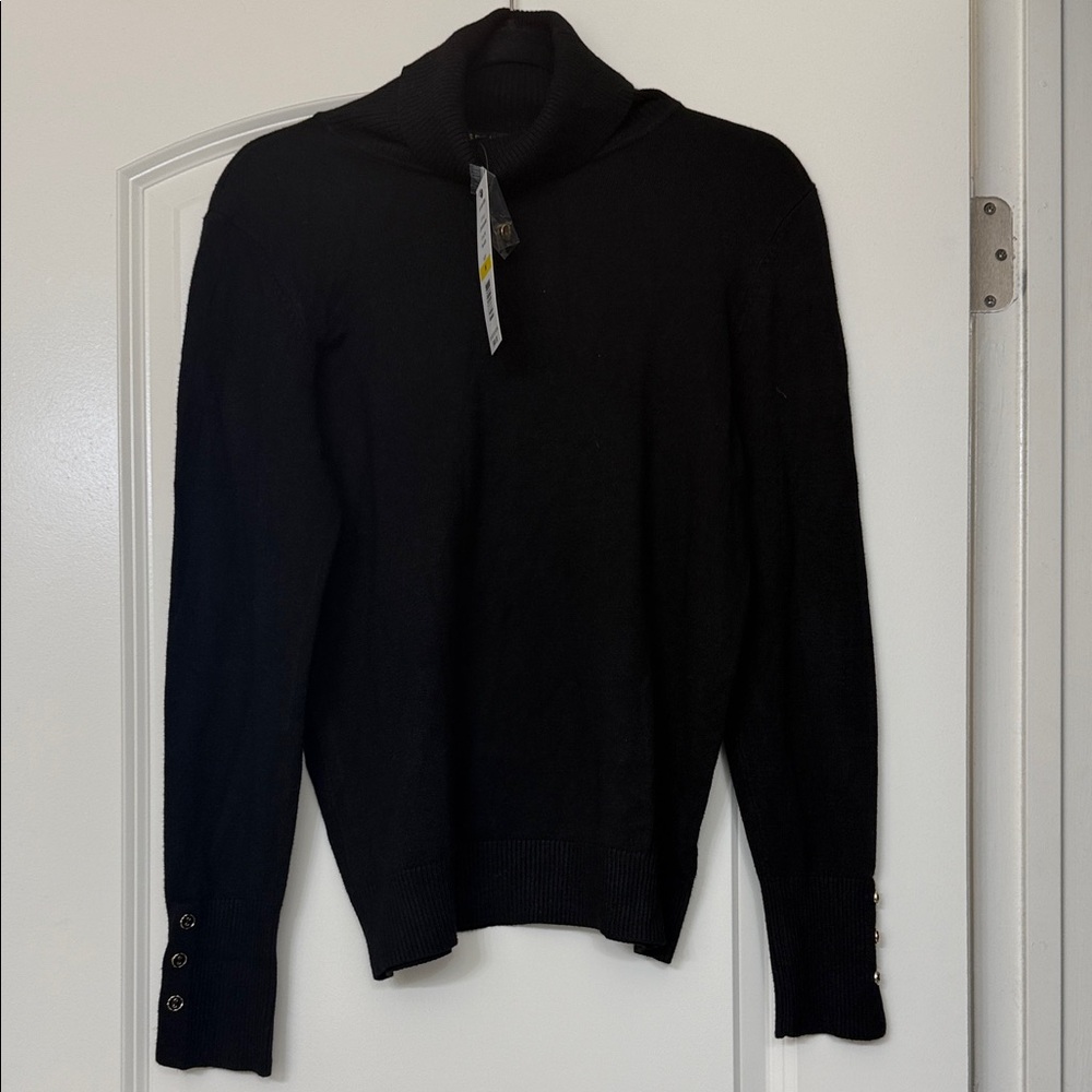 Joseph A. Classic Black Turtleneck Women’s Sweater! NWT!